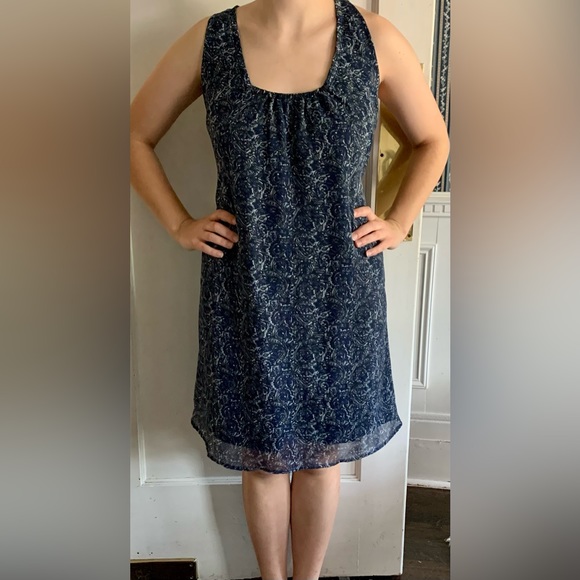 Converse One Star Womens Sundress L Blues T Strap Back Target Cute Summer Shift - Picture 8 of 13